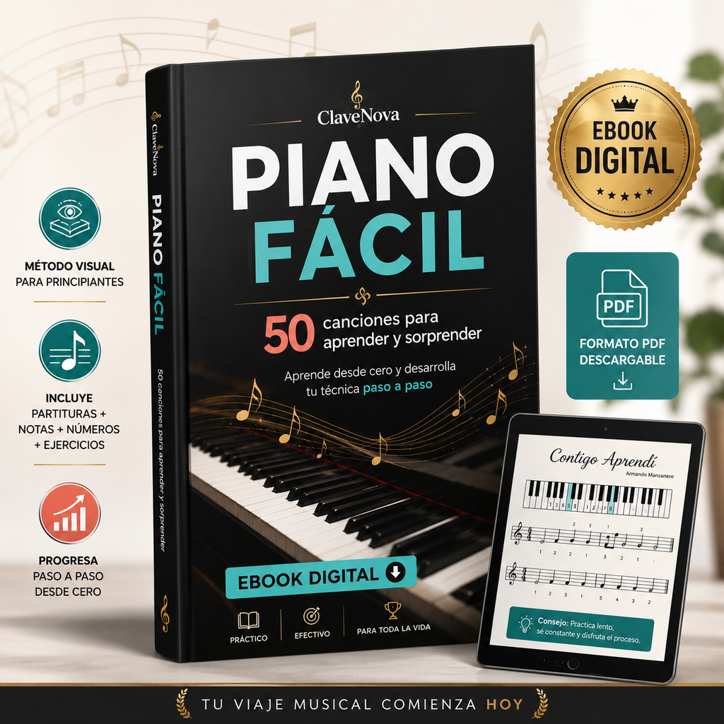 ClaveNova™ Ebook Piano Facil