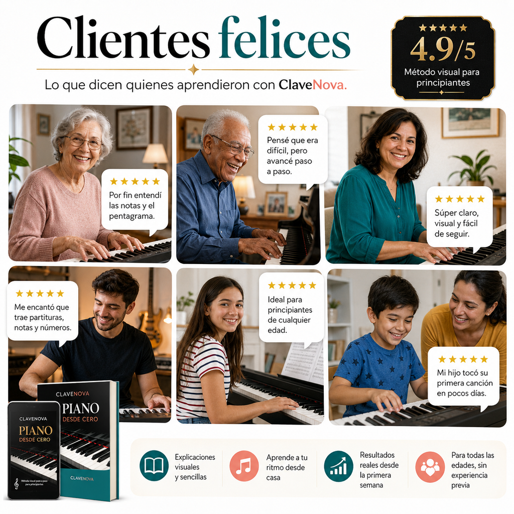 ClaveNova™ Ebook Piano Facil